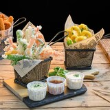 thumbnail of Mini Fritadeira 1 Porção  10X7,8X7 Cm Preto Aço (6 Unidades)