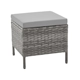 thumbnail of SVITA MADISON polyrattan dining set tuinmeubelset rotan lounge hoekbank grijs