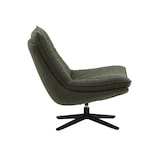 thumbnail of Poltrona girevole BRIKELL in tessuto verde scuro e base in metallo nero