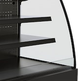 thumbnail of Kühlvitrine OKAPI | Offen mit Nachtabdeckung + LED | HxBxT 150x151x66,5cm | +2/+4°C | Schwarz | + CHEFGASTRO Geschirrtuch