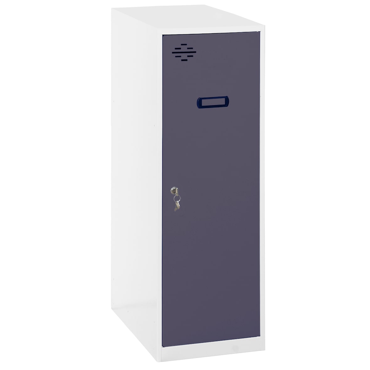 SimonRack Taquillas Vestuario Pequeña, 915x400x500 mm, Amario Metálico Pequeño, Incluye Llave, Blanco/Antracita - Simonlocker