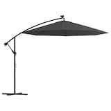 thumbnail of vidaXL Zweefparasol met LED-verlichting stalen paal 300 cm antraciet