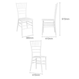 thumbnail of Sillas Bolero Chiavari de polipropileno blancas (4 unidades)