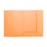 thumbnail of EXACOMPTA Paquet de 50 chemises 2 rabats SUPER 210g 24x32cm Orange x 5