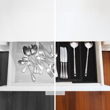 thumbnail of Relaxdays Besteckkasten Bambus, ausziehbar, 7 Fächer, Besteck & Küchenutensilien, HBT 5,5 x 31,5 - 48,5 x 37 cm, schwarz