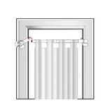 thumbnail of Kit tringle à rideaux Sans-Perçage Extensible. 60-80cm Blanc - Boulet