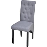 thumbnail of Chaises à manger lot de 4 gris clair tissu Modèle Urelis