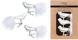 thumbnail of 3 Glasvögel auf Clip Christbaumschmuck Weihnachtskugeln Weihnachtsbaum silber