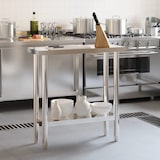 thumbnail of Mesa de trabajo de cocina acero inoxidable 82,5x30x85 cm