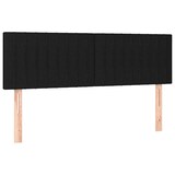thumbnail of vidaXL Boxspringbett mit Matratze & LED Schwarz 140x200 cm Stoff