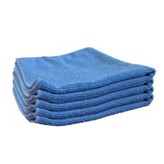Lavette microfibre bleue 200 g / m² -  38 x 38 cm - vendu au sachet de 10 lavettes - Dewitte