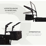 thumbnail of BRASQ Bolderkar Opvouwbaar Deluxe WC200 - 108L inhoud - Met duwstang - Lichtgewicht - Tot 100 kg draagvermogen - Inclusief 2 opbergtassen - Zwart