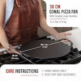 thumbnail of Victoria Piastra per Grigliare Ghisa a Induzione per Pizza, Padella 38cm per Fuoco, Forno, VIC-34474, Nero