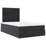 thumbnail of vidaXL Ottoman-Bett mit Matratzen Schwarz 120x190 cm Samt