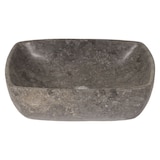 thumbnail of Marmor-Waschbecken HWC-M77, Aufsatzwaschbecken Waschtisch Waschplatz Waschschale Badezimmer, Naturstein 15x51x36cm, grau