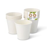 thumbnail of BIOZOYG Pappbecher1000 Stück 150 ml / 6 oz, Ø 80 mm, weiß - Becher für Heißgetränke - Kaffeebecher to go - Einwegbecher, Alternative zu Styroporbecher