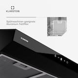 thumbnail of Klarstein Contempo Neo Unterbauhaube Abluft/Umluft 175 m³/h Abluftleistung SenseControl integrierte Touch-Steuerung Edelstahl / Acrylglasfront Schwarz