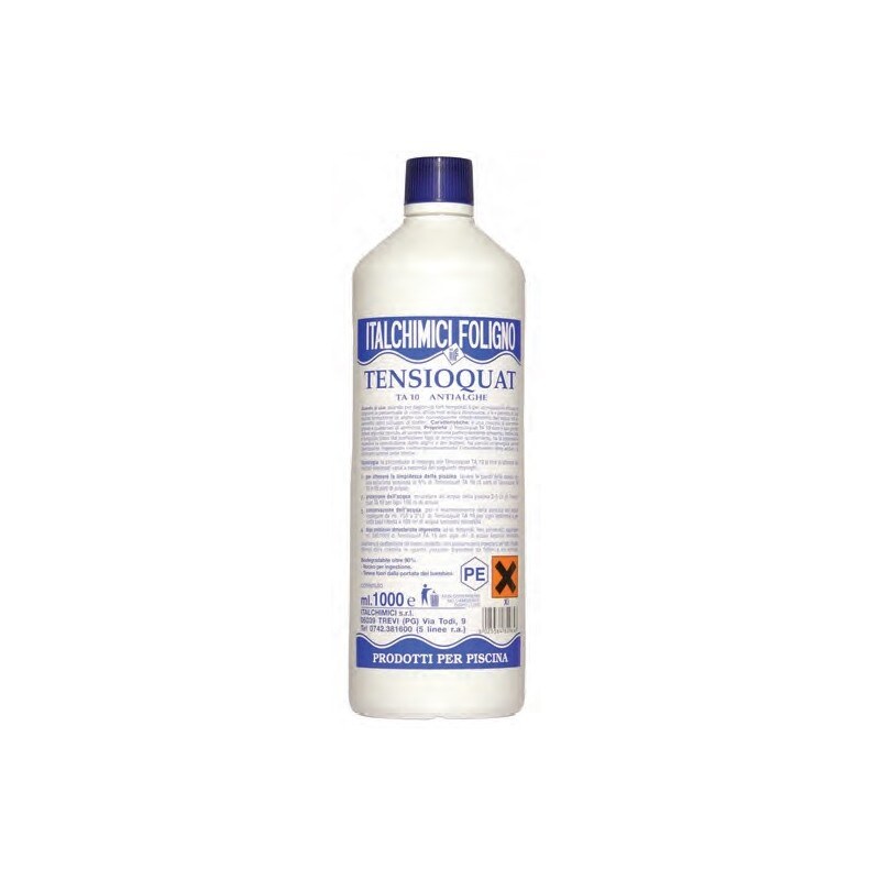 Antialghe antibatterico per piscine piscina 1 kg italchimici per acqua limpida