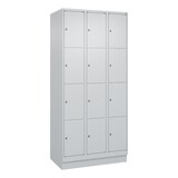 thumbnail of C+P Schließfachschrank Classic PLUS, Sockel, 3 Abteile, 1950x900x500mm, 7035/703