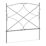 thumbnail of Relaxdays Beetzaun, HxB: je 60 x 59,5 cm, Garten Beeteinfassung zum Stecken, 6 dekorative Zaunelemente, Metall, schwarz