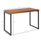 thumbnail of Schreibtisch Sheesham Massivholz / Metall 117x59x76,5 cm Computertisch, Design Bürotisch Klein Dunkel, Laptoptisch