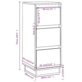 thumbnail of Helloshop26 - Buffet Sideboard Kommode Kleiderschrank Aufbewahrungsmöbel Organizer für Küche Wohnzimmer Lounge 2er-Set 32 x 34 x 75 02_0036636