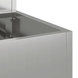 thumbnail of vidaXL Tuin Bloempot Zilver 100 x 60 x 45 cm Gegalvaniseerd staal