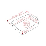 thumbnail of PEUGEOT Keramik Auflaufform APPOLIA 22cm Rechteckig Salbeigrün Spülmaschinenfest