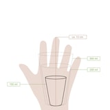 thumbnail of greenbox - Pappbecher 100 ml / 4 oz, Ø 62 mm, schwarz, 1000 St.