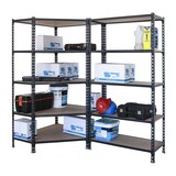 thumbnail of Confezione Mensole Angolari senza viti Maderclick Corner 5/300 + 2 Mensole senza viti Maderclick 5/300 Galva/legno