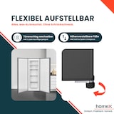 thumbnail of homeX Gefrierschrank No Frost, Tiefkühlschrank groß - 161 Liter, 4-Sterne Gefrieren, Super-Frost-Funktion, FSN1611E-S