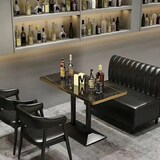 thumbnail of 360Home Gastro Sitzbank Dinerbank Sofa Gastronomiemöbel Cafe Bar Restaurants Hotel Einrichtung Stuhl 120*65*85cm 【A28-91 】Schwarz