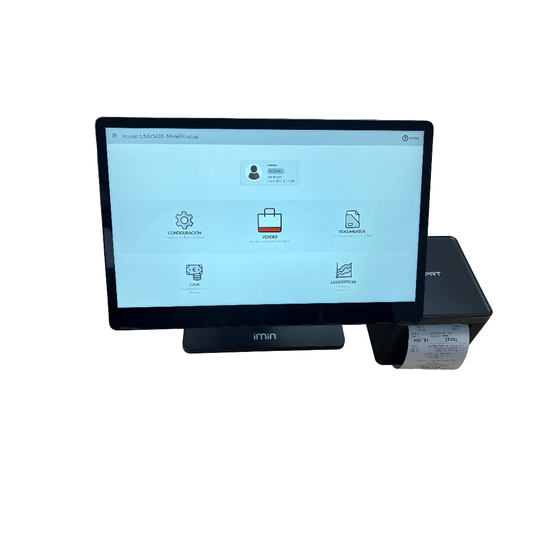 PACK TPV SWAN2 15,6" VERI*FACTU/TBAI (Licencia Anual) + Impresora 80 col. + Licencia permanente SW punto de venta vers. Avanzada