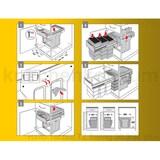 thumbnail of Hailo Abfallsammler 3666831 plus TZ Swing Terzett 3x 10 Liter