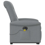 thumbnail of vidaXL Elektrischer Massagesessel mit Aufstehhilfe Hellgrau Stoff