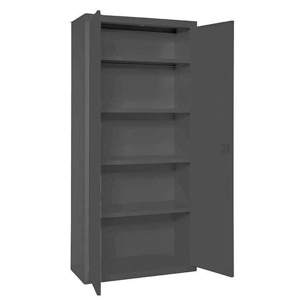 SimonRack Armoire Métallique de Rangement 1800x600x400, 2 Portes, 4 Étagères, Charge 75 kg par Niveau, Anthracite - Simonlocker