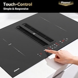 thumbnail of CIARRA Placa de cocción con campana extractora ONE 83 cm Boost Touch Control con 4 placas Flex Zone Función Stop & Go CBBEH834BBF