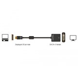 thumbnail of Delock Adapter Displayport 1.1 Stecker > DVI Buchse Passiv schwarz