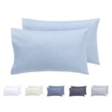 thumbnail of TODOCAMA Juego de 2 Fundas de Almohada 75X40 Microfibra Cepillada Azul claro