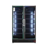 thumbnail of Gasfrit – Koeltoonbank voor dranken, 2 deuren, grote capaciteit 1253 x 710 x 2050 mm, 1300 liter, multicolor LED-verlichting