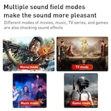 thumbnail of Barre De Son Bluetooth 40W Audio 3D Subwoofer Télécommande Optique Coaxial Tf Marron YONIS