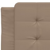 thumbnail of vidaXL Bettgestell mit LED Cappuccino-Braun 100x200 cm Kunstleder