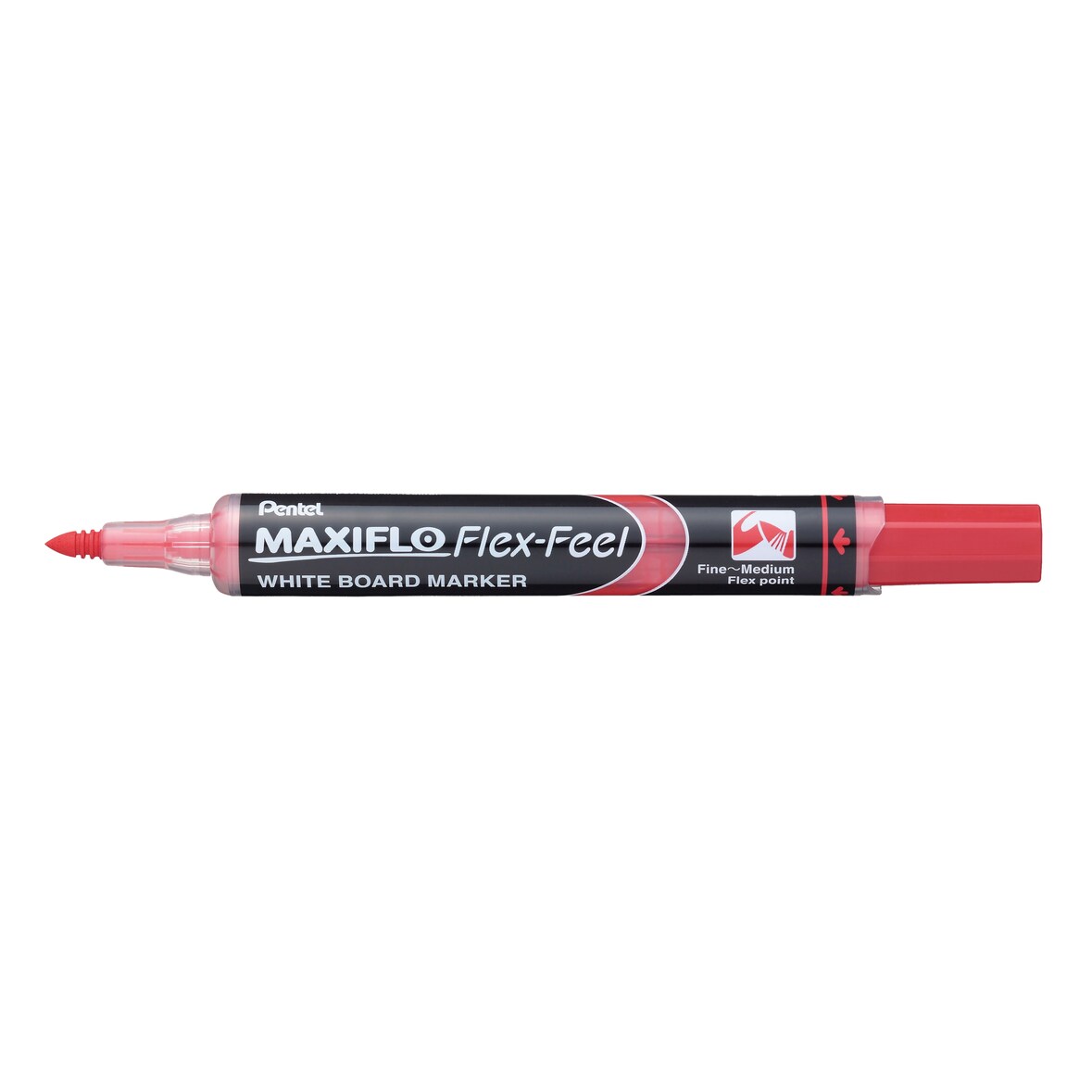 Pentel Maxiflo Flex-Feel Marqueur pour tableau blanc 1 Stück rouge