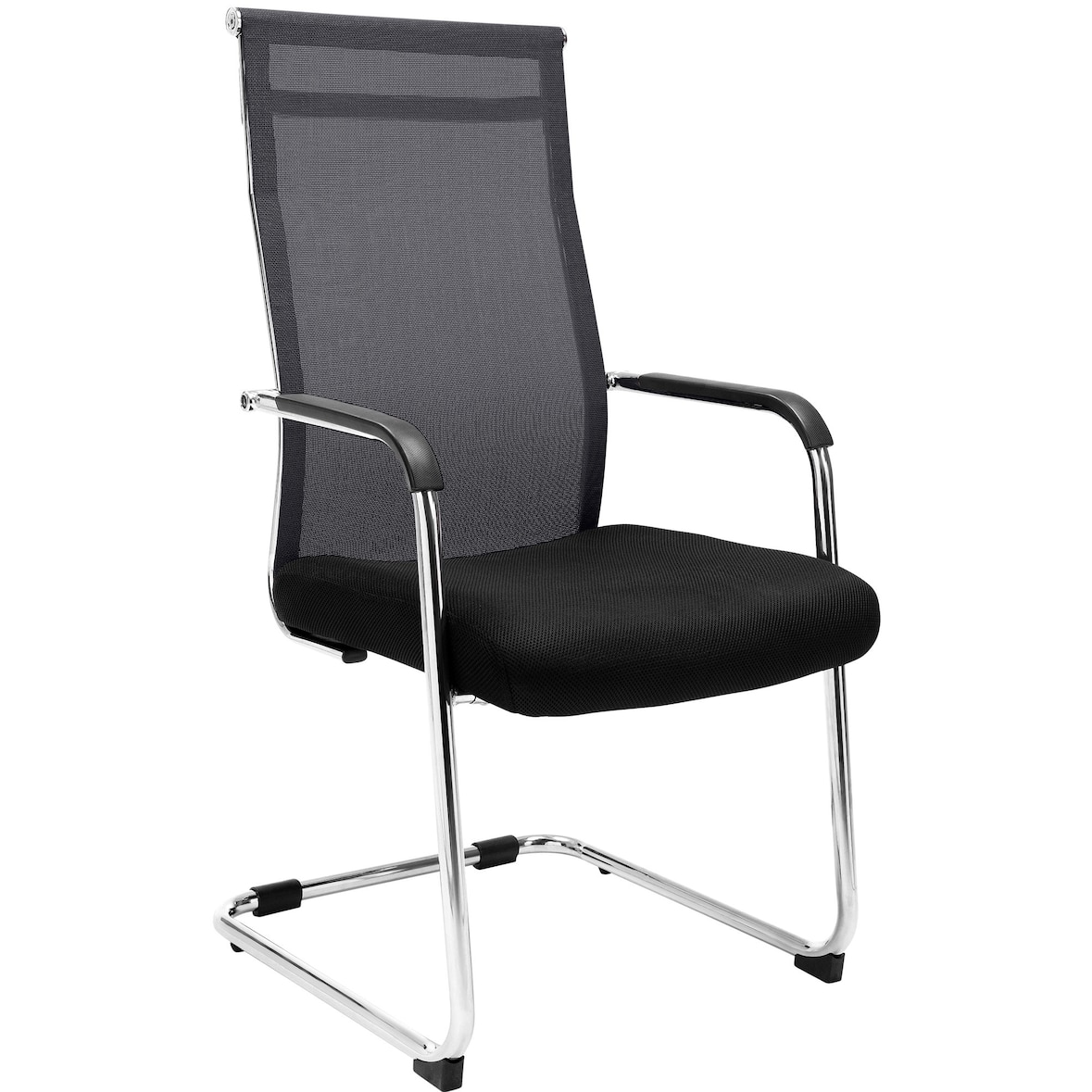 Silla De Reuniones Cantiléver Brenda Negro
