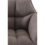 thumbnail of Taburete de Bar Damaso Tela con Base de Cuatro Patas Gris/Negro