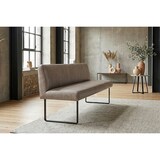 thumbnail of KAWOLA Esszimmerbank ELEEN Leder grau 203cm