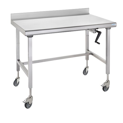 Tournus Equipement Table inox Ergonomix à dosseret 800 x 1000 x 700 cm Tournus