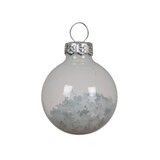 thumbnail of 9 Weihnachtskugeln Glas mit Sternen gefüllt 3cm kleine Christbaumkugeln Weihnachtsbaumkugeln Christbaumschmuck Weihnachtsbaumschmuck Weiß transparent