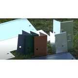 thumbnail of Rasenkanten Metall Höhe 13.5-18.5 cm Länge 120 cm  | Beeteinfassung | Beetumrandung | Beetbegrenzungen, Farbe: Grün; Größe: 1 Stück 13.5cm
