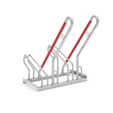 thumbnail of Fahrradbügelparker mit Anlehnbügel für 2 Fahrräder, feuerverzinkt